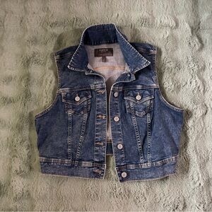 Torrid Cropped Jean Vest - Classic Blue